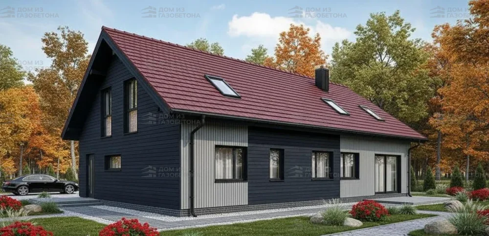 Проект Двухэтажный дом 18 на 13, 275 м2