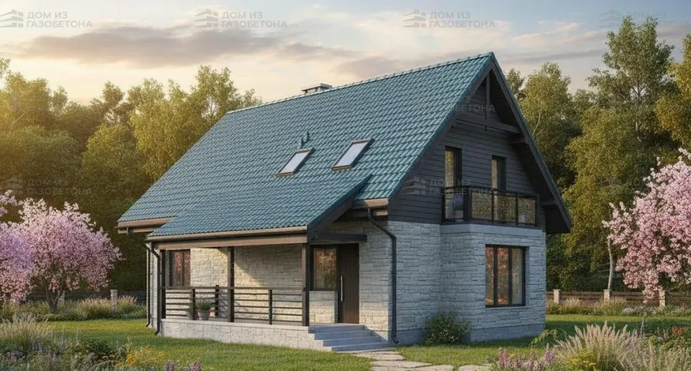 Проект Двухэтажный дом 12 на 15, 149 м2