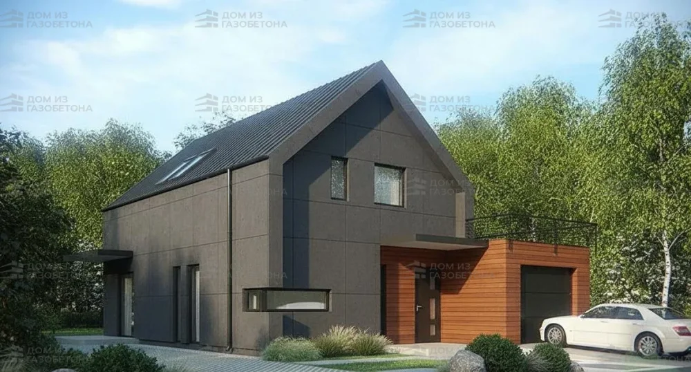 Проект Двухэтажный дом 11 на 16, 145 м2