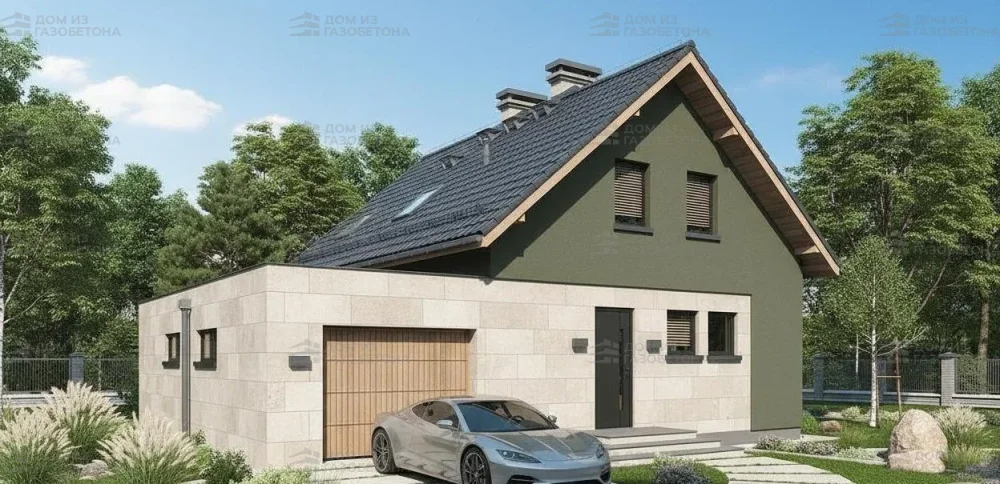 Проект Двухэтажный дом 12 на 10, 137 м2