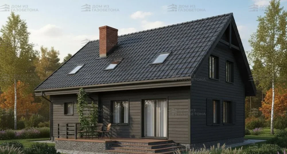 Проект Двухэтажный дом 12 на 14, 150 м2