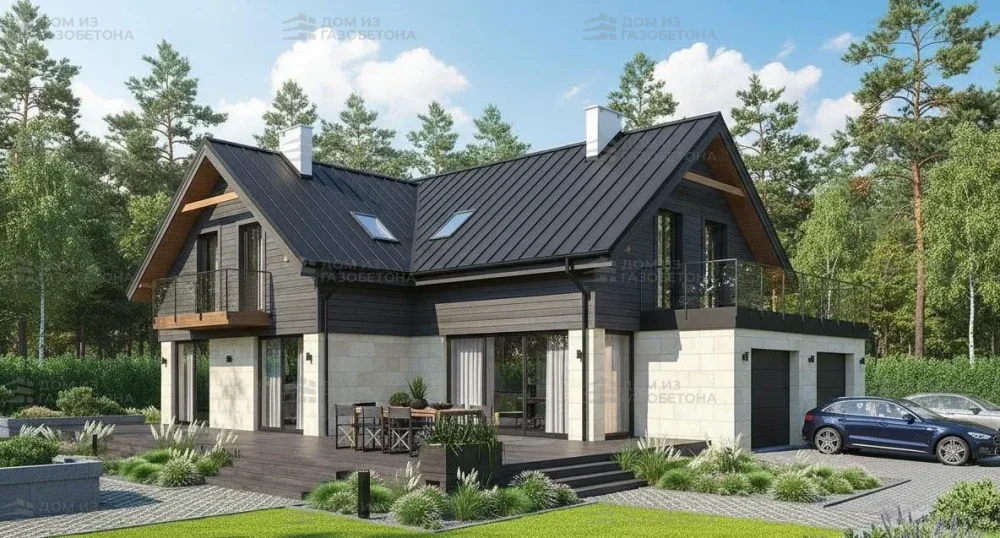 Проект Двухэтажный дом 14 на 11, 192 м2