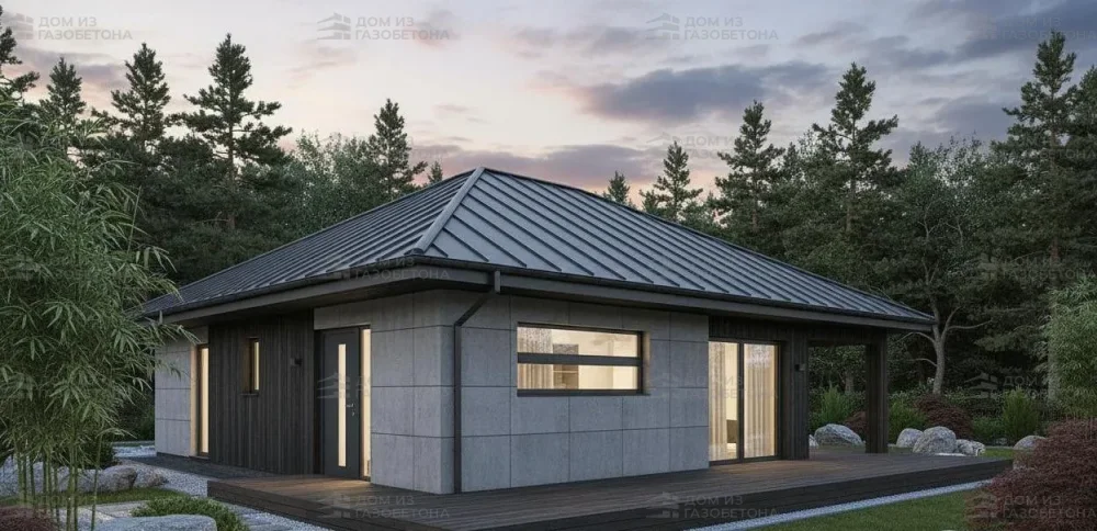 Проект Одноэтажный дом 12 на 20, 139 м2