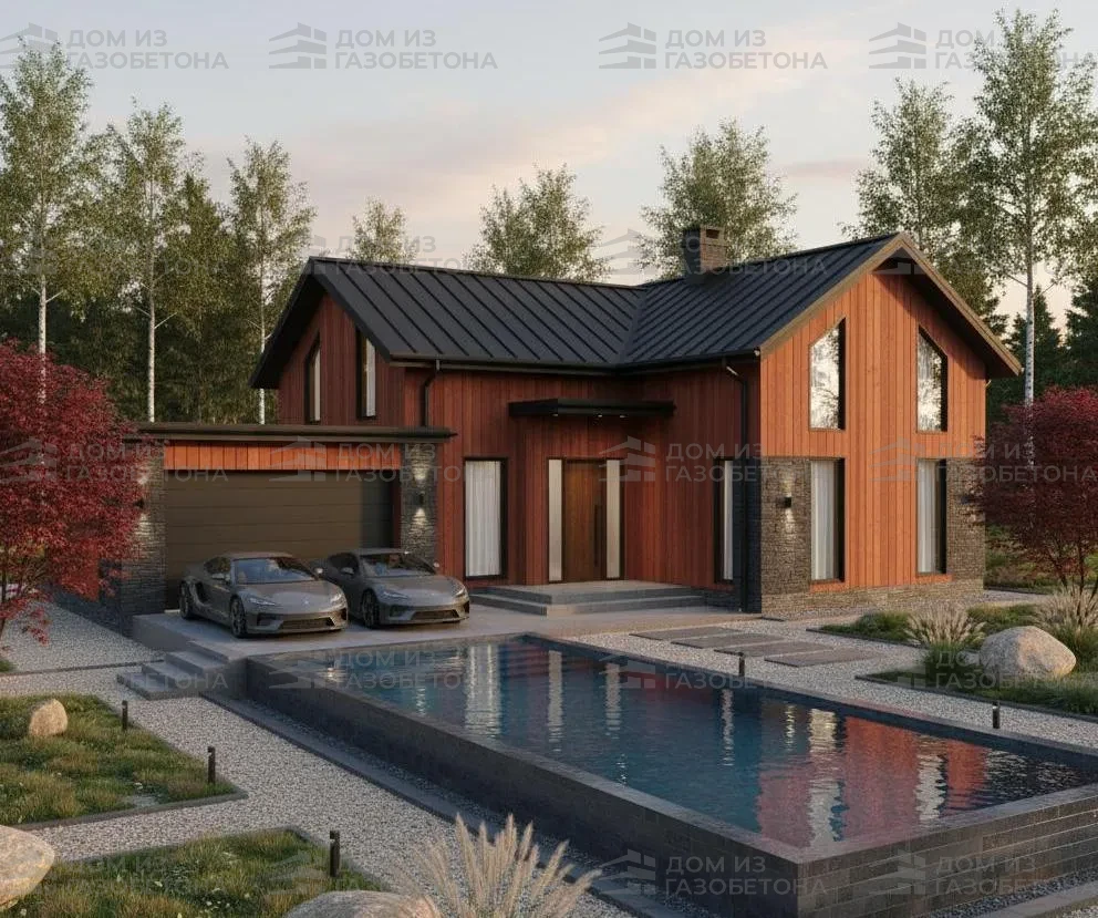 Проект Одноэтажный дом 21 на 17, 188 м2