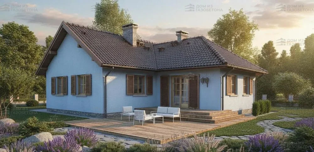 Проект Одноэтажный дом 12 на 14, 98 м2