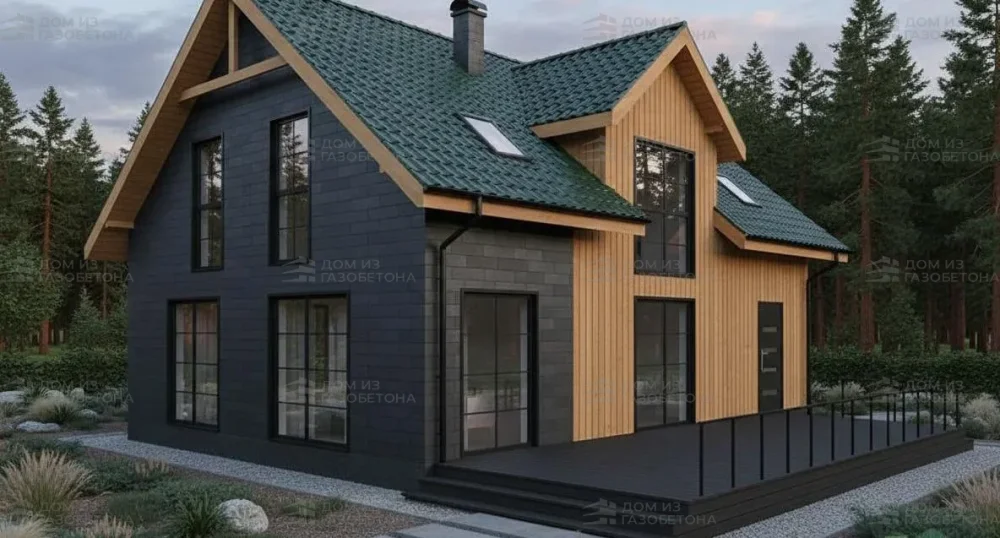 Проект Двухэтажный дом 16 на 14, 253 м2