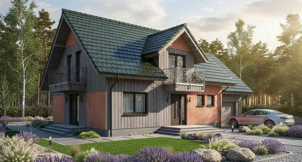 Проект Двухэтажный дом 14 на 11, 179 м2