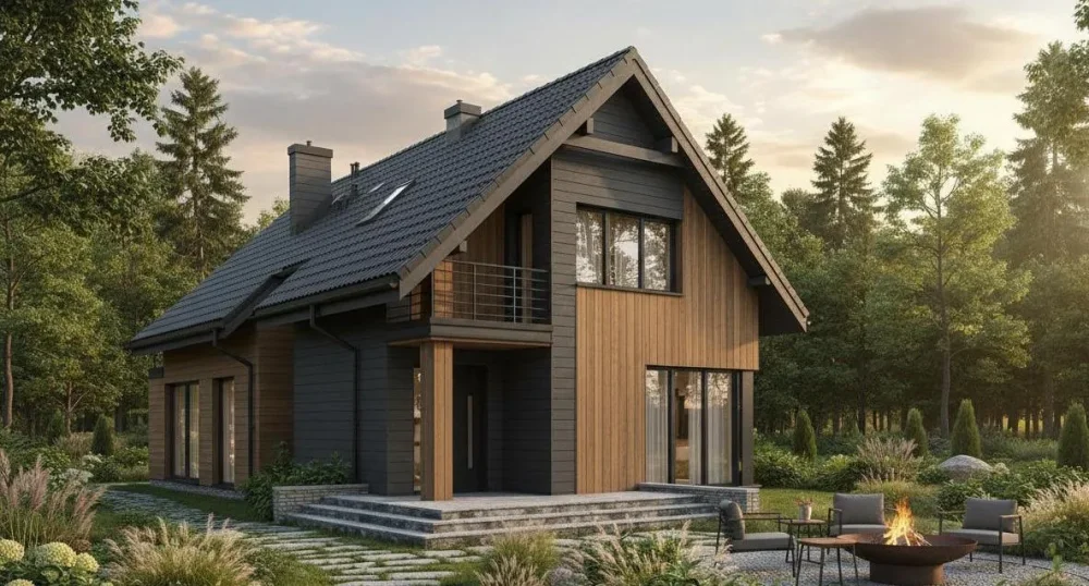 Проект Двухэтажный дом 7 на 19, 160 м2