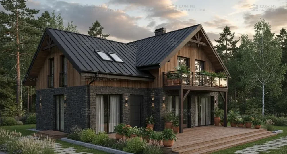 Проект Двухэтажный дом 13 на 11, 196 м2