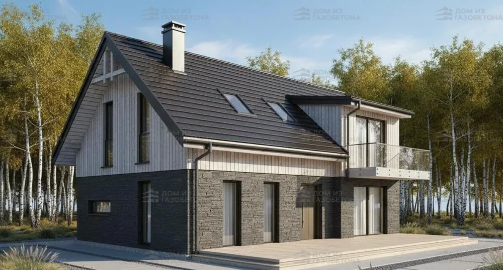 Проект Двухэтажный дом 8 на 14, 145 м2