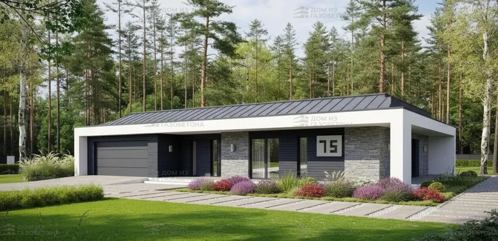 Проект Одноэтажный дом 21 на 15, 193 м2