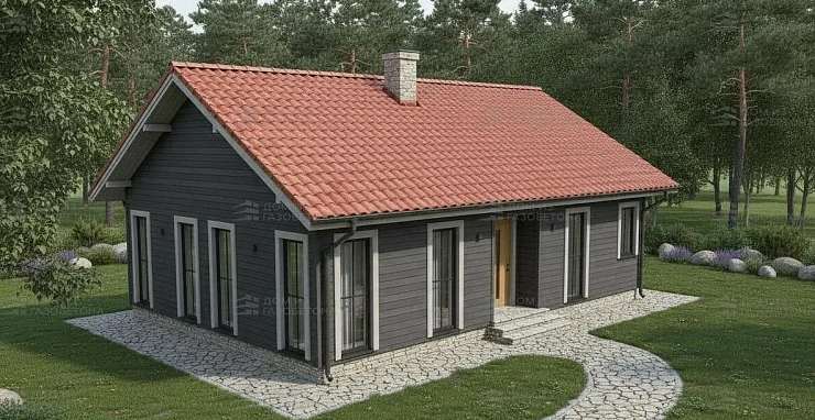 Проект Одноэтажный дом 13 на 9, 85 м2